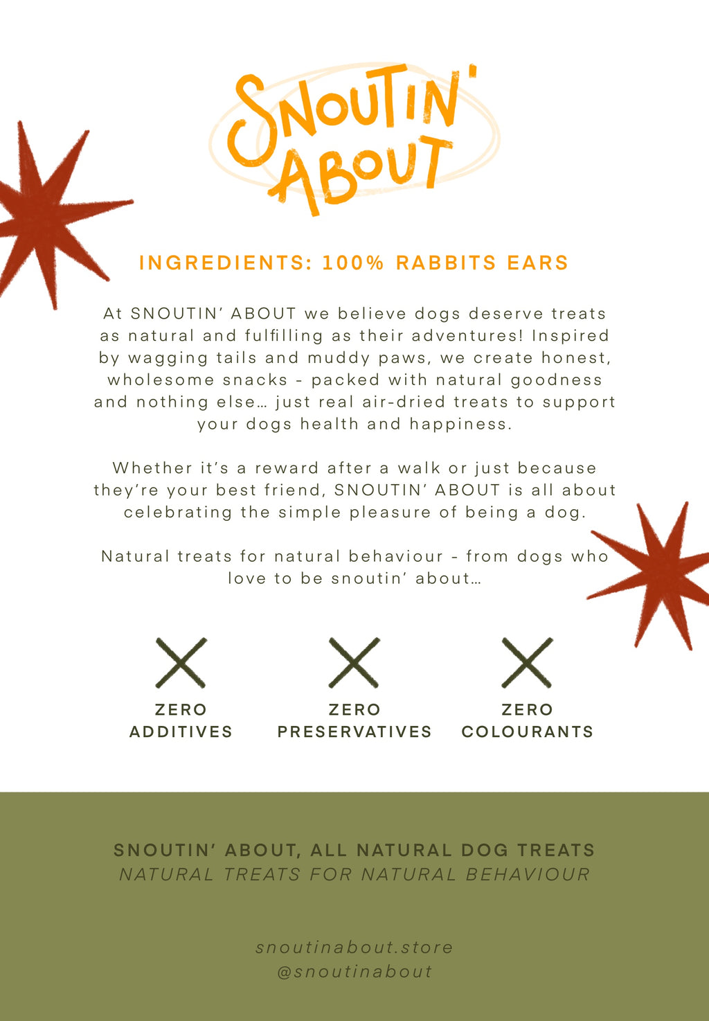 100% Natural Rabbit's Ears