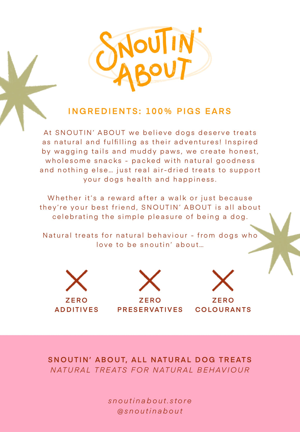 100% Natural Pigs Ears