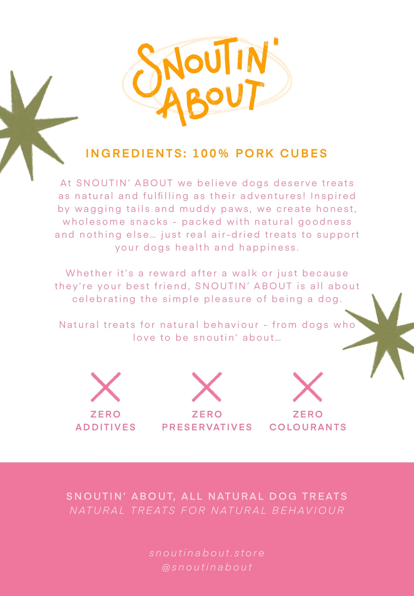 100% Natural Pork Cubes